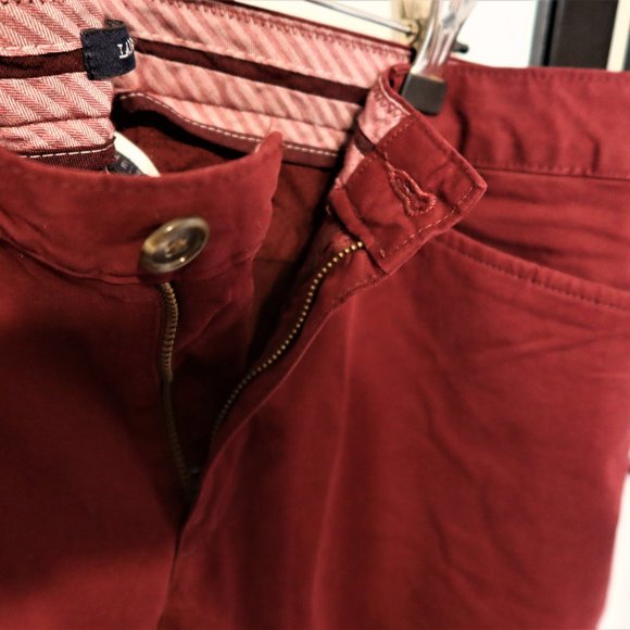 Land's End Red Slim Leg Pants Size 12 - Picture 6 of 7